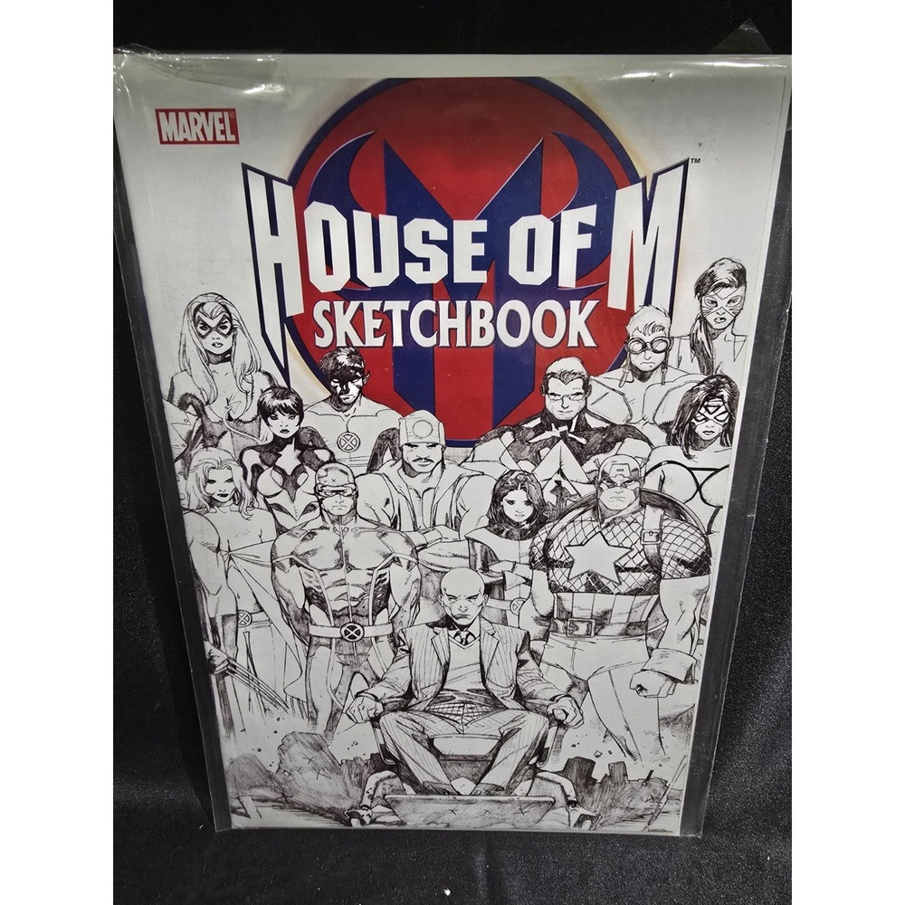 Marvel House of M Sketchbook Single Issue Comic Book Black & White